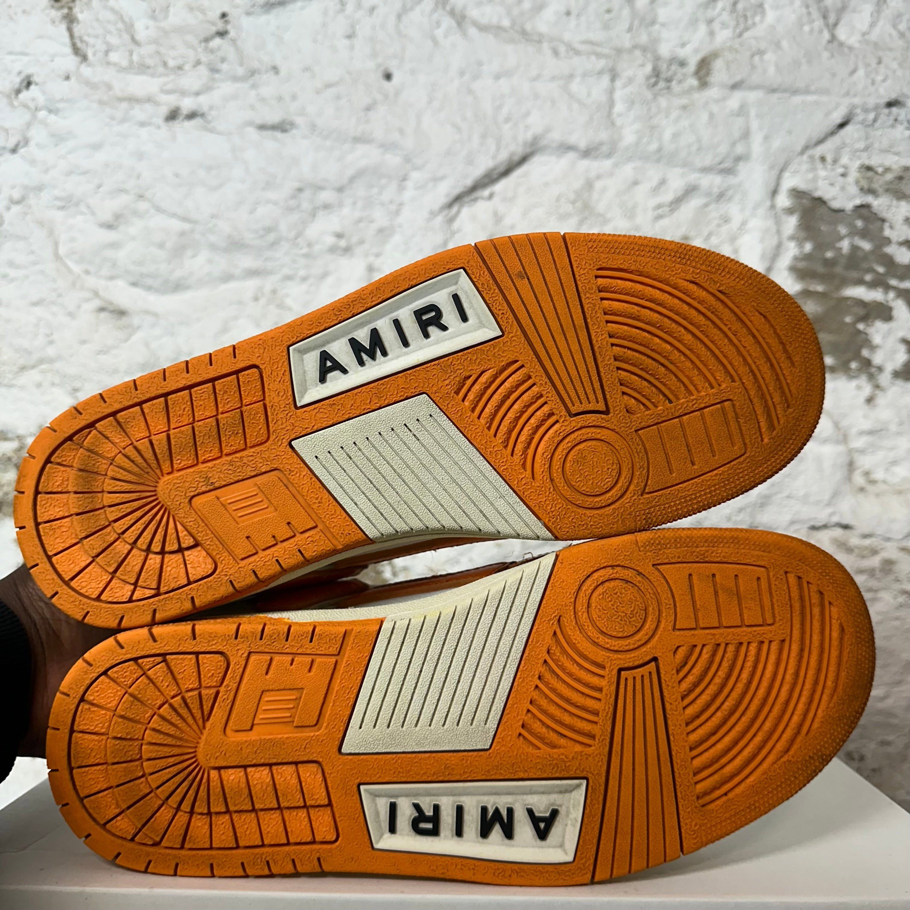 Amiri Amiri Orange Skeleton White Cream Sneaker Sz 8 (41) Size US 8 / EU 41 - 6 Thumbnail