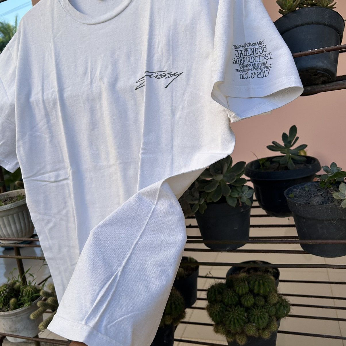 Stussy RARE Tshirt STUSSY 30th Anniversary JAPANESE SURF CONTEST Size US L / EU 52-54 / 3 - 8 Thumbnail