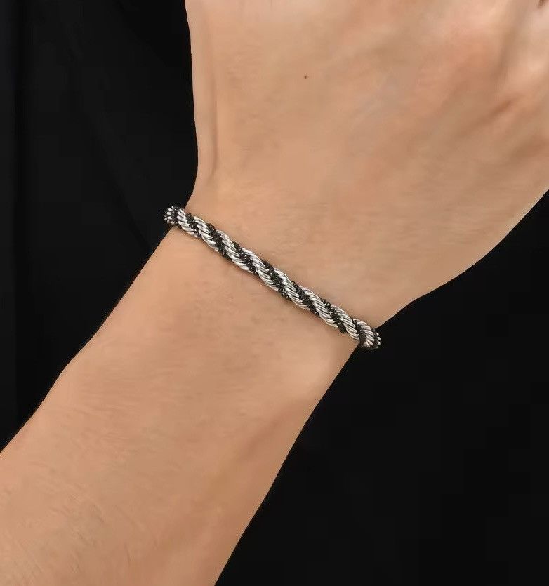 Jewelry Twisted Rope Chain Bracelet Size ONE SIZE - 2 Thumbnail