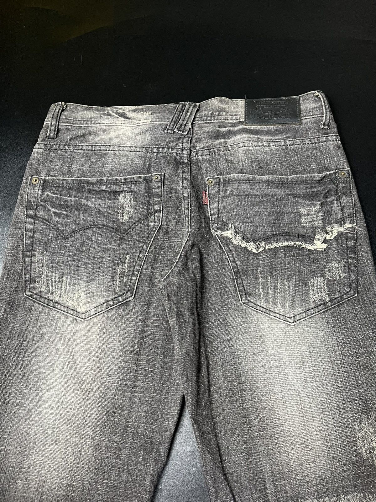 If Six Was Nine × Japanese Brand × Le Grande Bleu (L.G.B.) Japanese Flared Soldberry Distressed punk Jeans Size US 32 / EU 48 - 6 Thumbnail