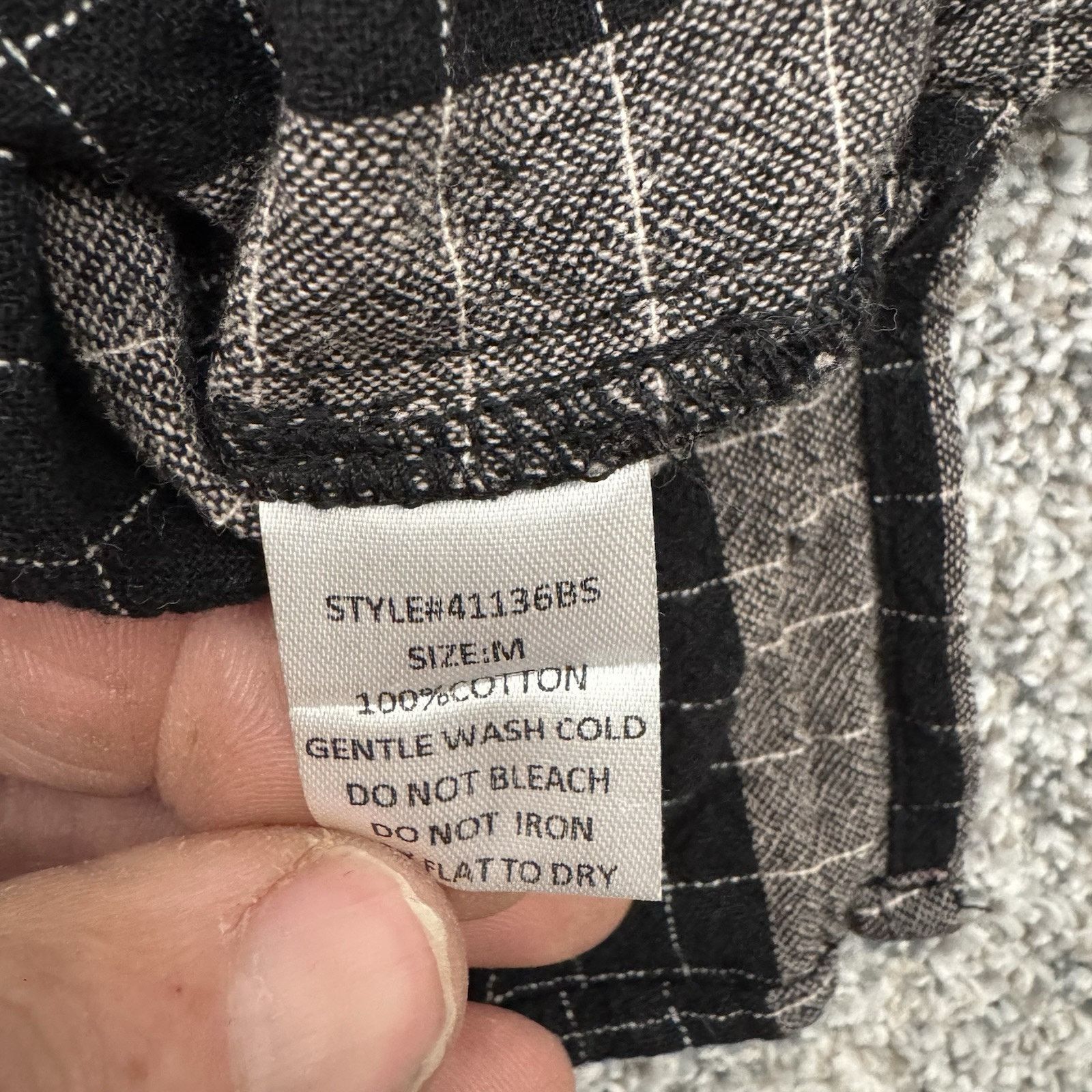 Grade & Gather Minimalist Top Womens M Plaid Lagenlook Grunge Rustic Indie Size M / US 6-8 / IT 42-44 - 6 Thumbnail