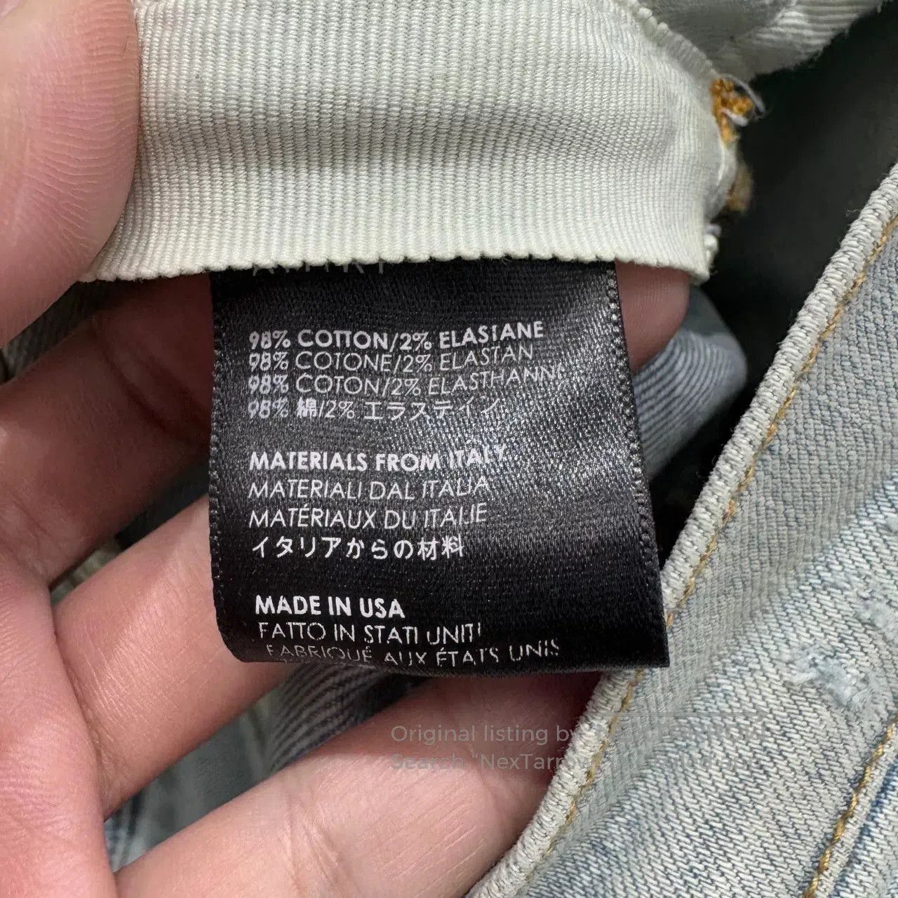 Amiri Amiri Distressed Ripped Side Stripe Jeans. Size US 30 / EU 46 - 4 Thumbnail