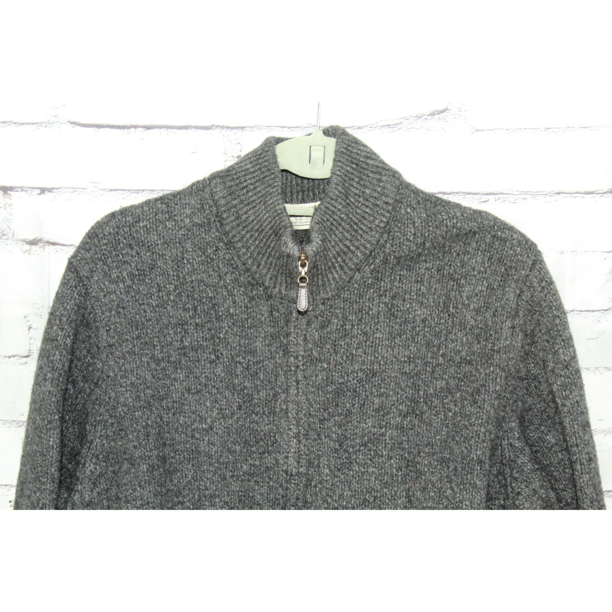 L.L. Bean LL Bean Men's Classic Ragg Wool Full Zip Cardigan Sweater He Size US M / EU 48-50 / 2 - 4 Thumbnail