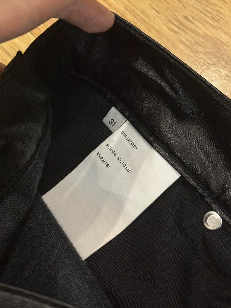 Our Legacy Our Legacy size31 Motorcycle leather trousers Size US 31 - 6 Thumbnail