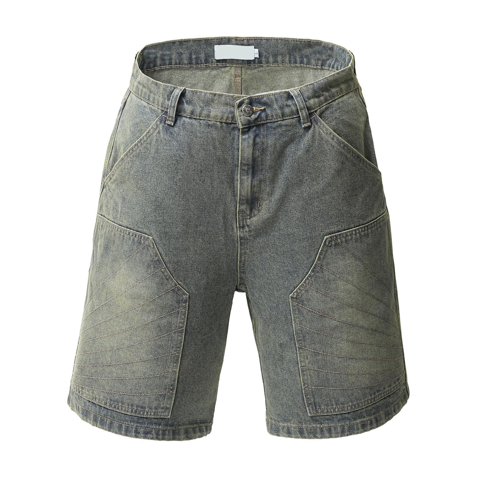 Other Spider Net Carpenter Jean Shorts, Denim Wide Leg Jorts Size US 33 - 5 Thumbnail