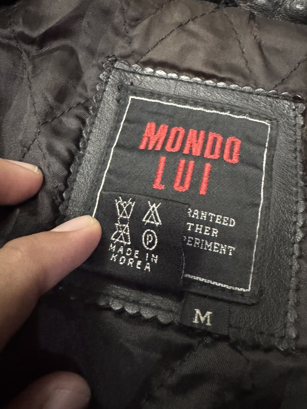 Vintage VINTAGE MONDO LUI DOUBLE COLLAR BIKER LEATHER JACKET Size US M / EU 48-50 / 2 - 4 Thumbnail