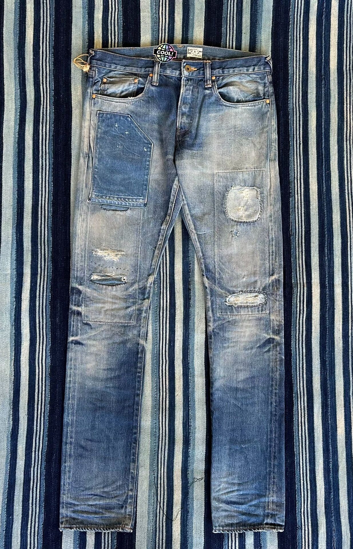 Prps dark wash patchwork denim jeans Size US 32 / EU 48 - 1 Thumbnail
