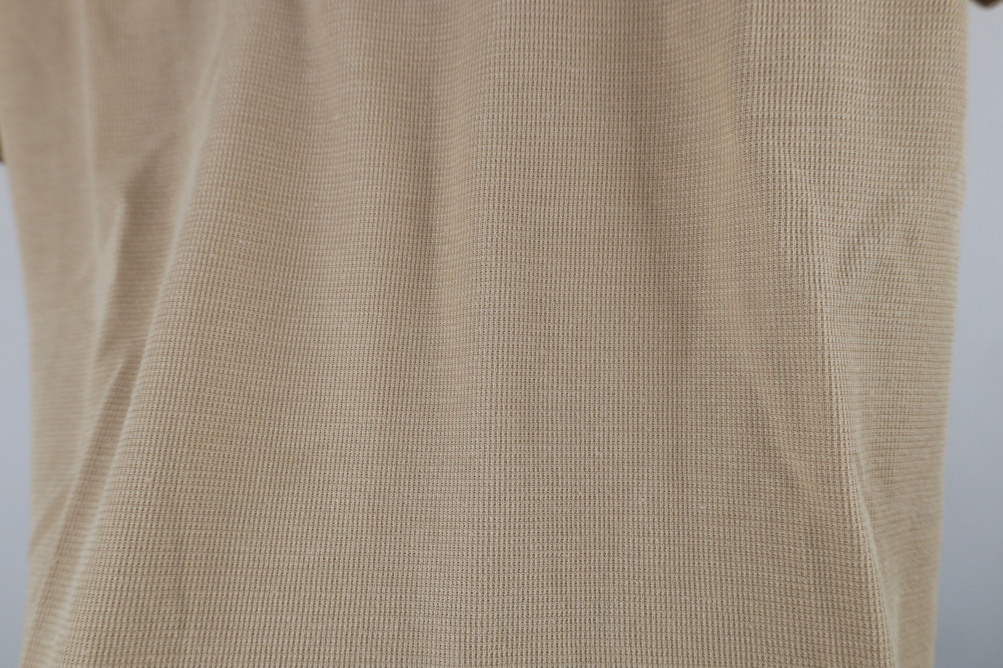 Vintage Vintage 70s Givenchy Spell Knit Collared Polo Shirt Beige Size US M / EU 48-50 / 2 - 7 Thumbnail