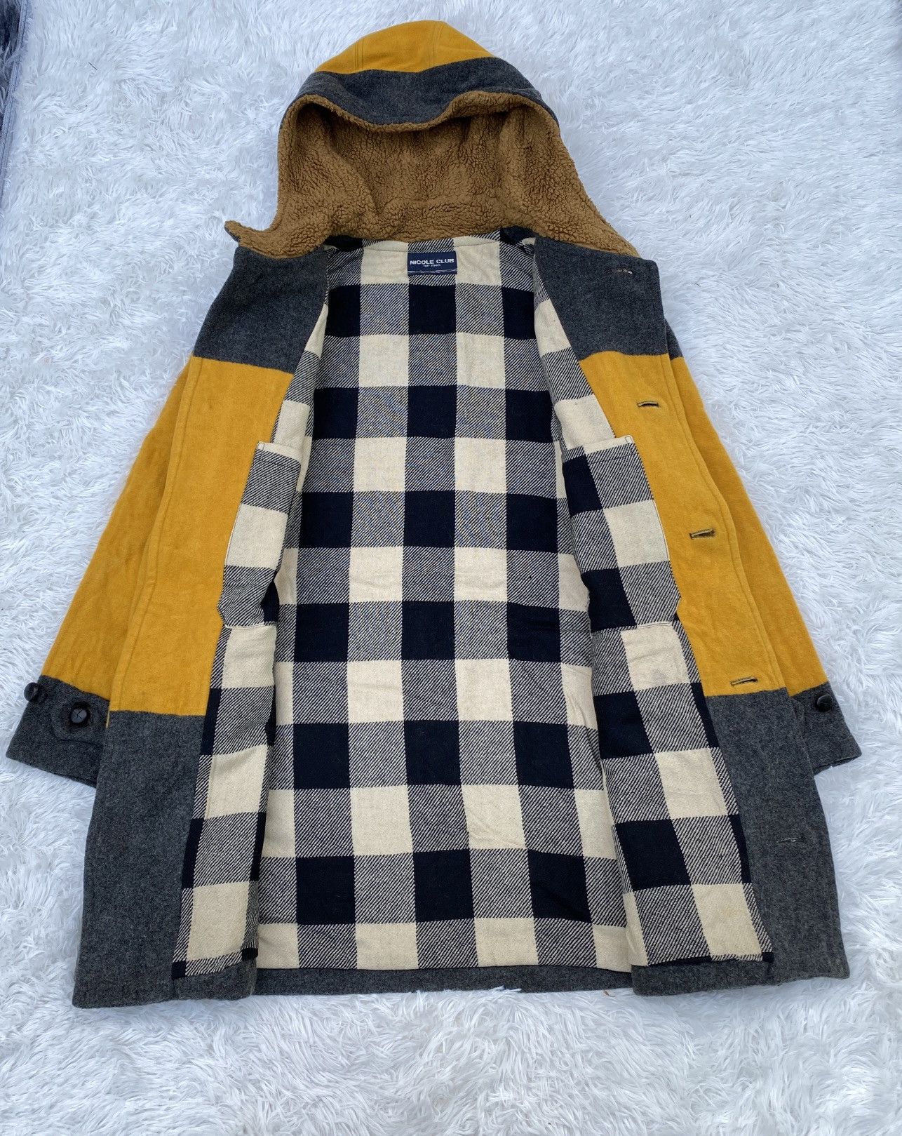 If Six Was Nine Mitsuhiro Matsuda Nicole club Wool Hooded Parkas Jacket Size US L / EU 52-54 / 3 - 3 Thumbnail