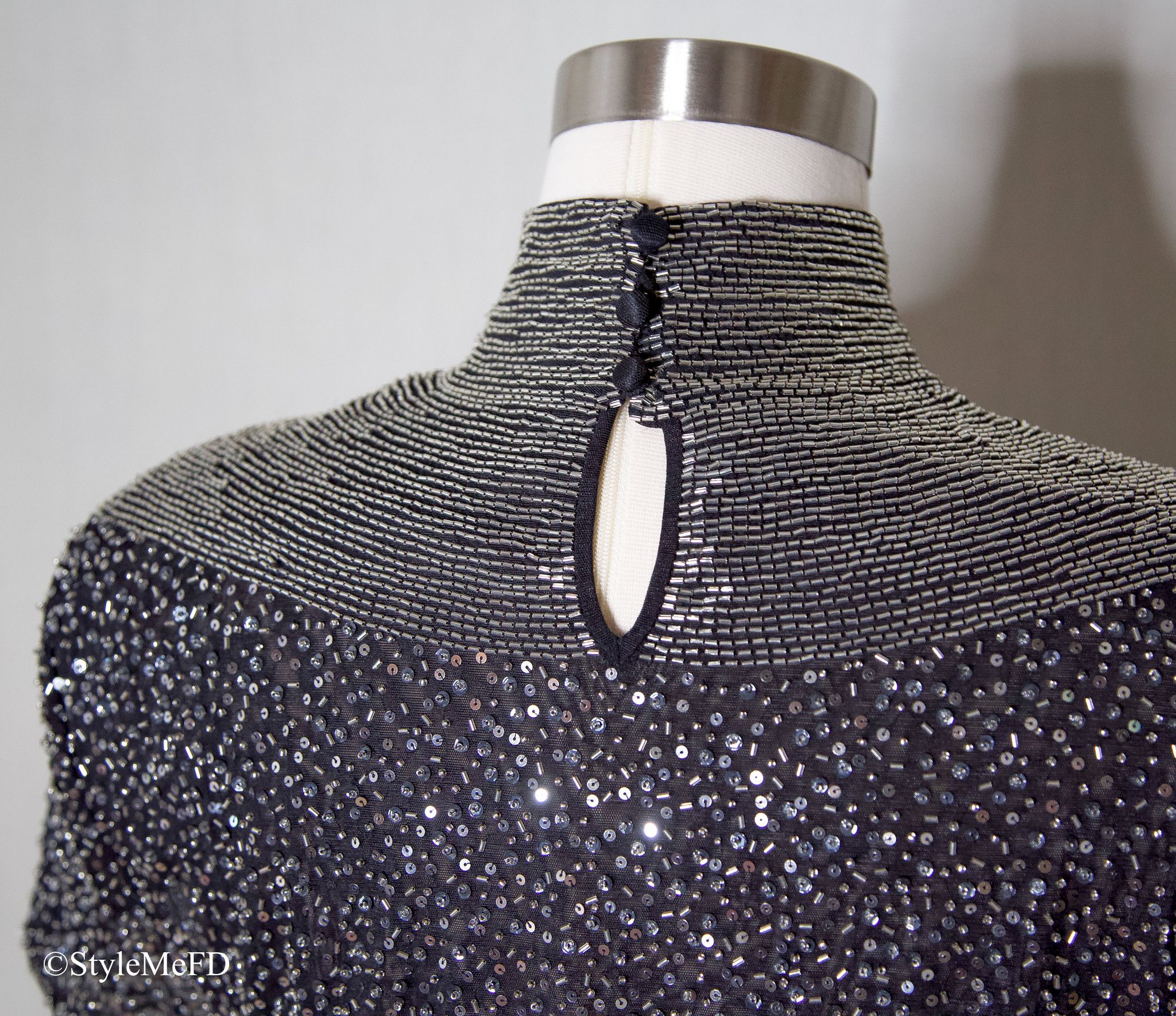 Escada ESCADA VINTAGE Beaded Black Top Size S / US 4 / IT 40 - 6 Thumbnail