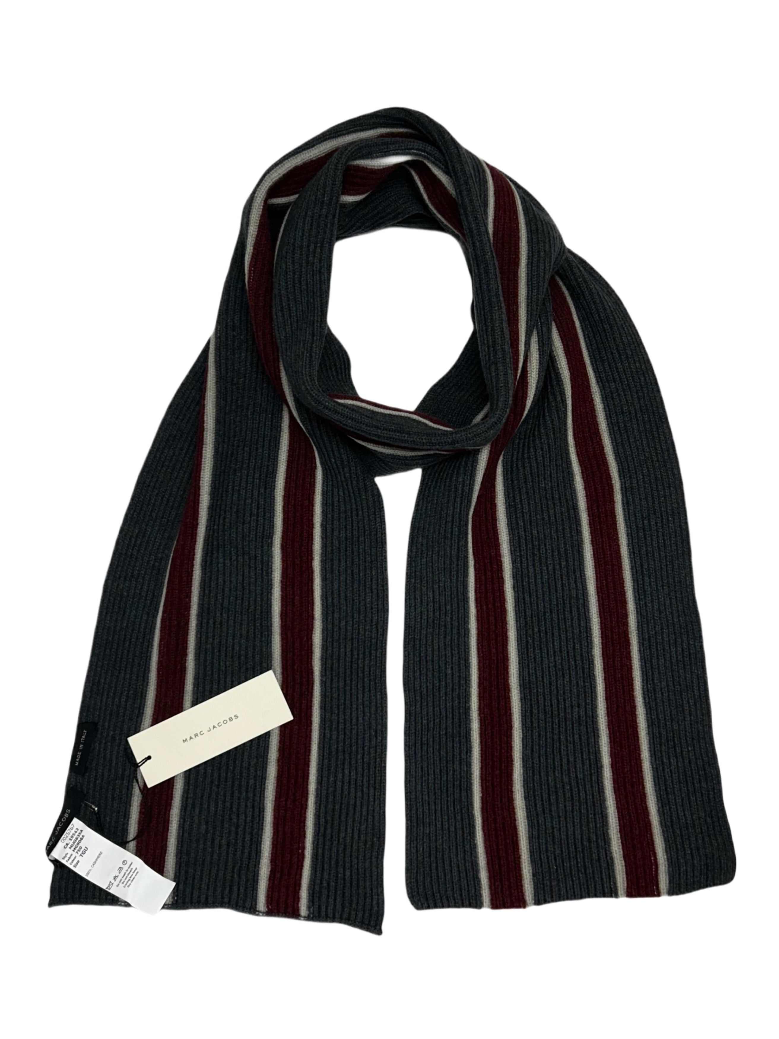 Marc Jacobs Marc Jacobs Collegiate Multi Colour Striped Wool Scarf Size ONE SIZE - 1 Thumbnail