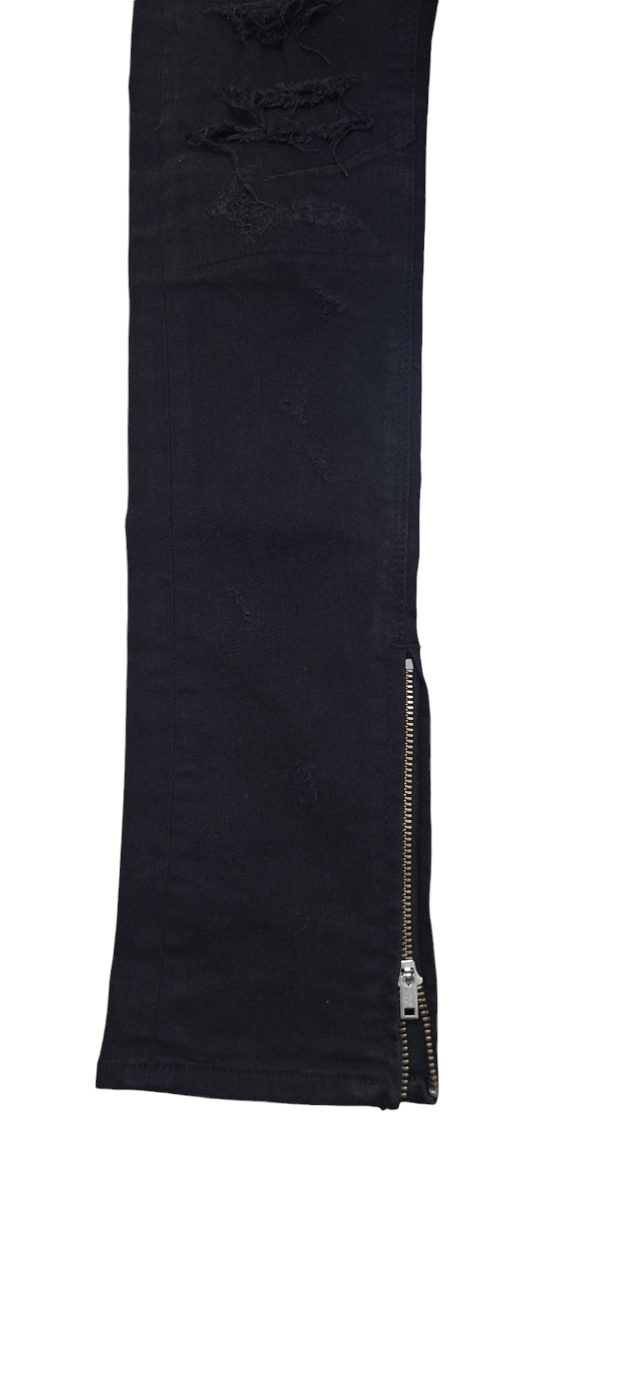 GOSTAR DE FUGA Gostar De Fuga Distressed Zipper Denim Size US 31 - 8 Thumbnail