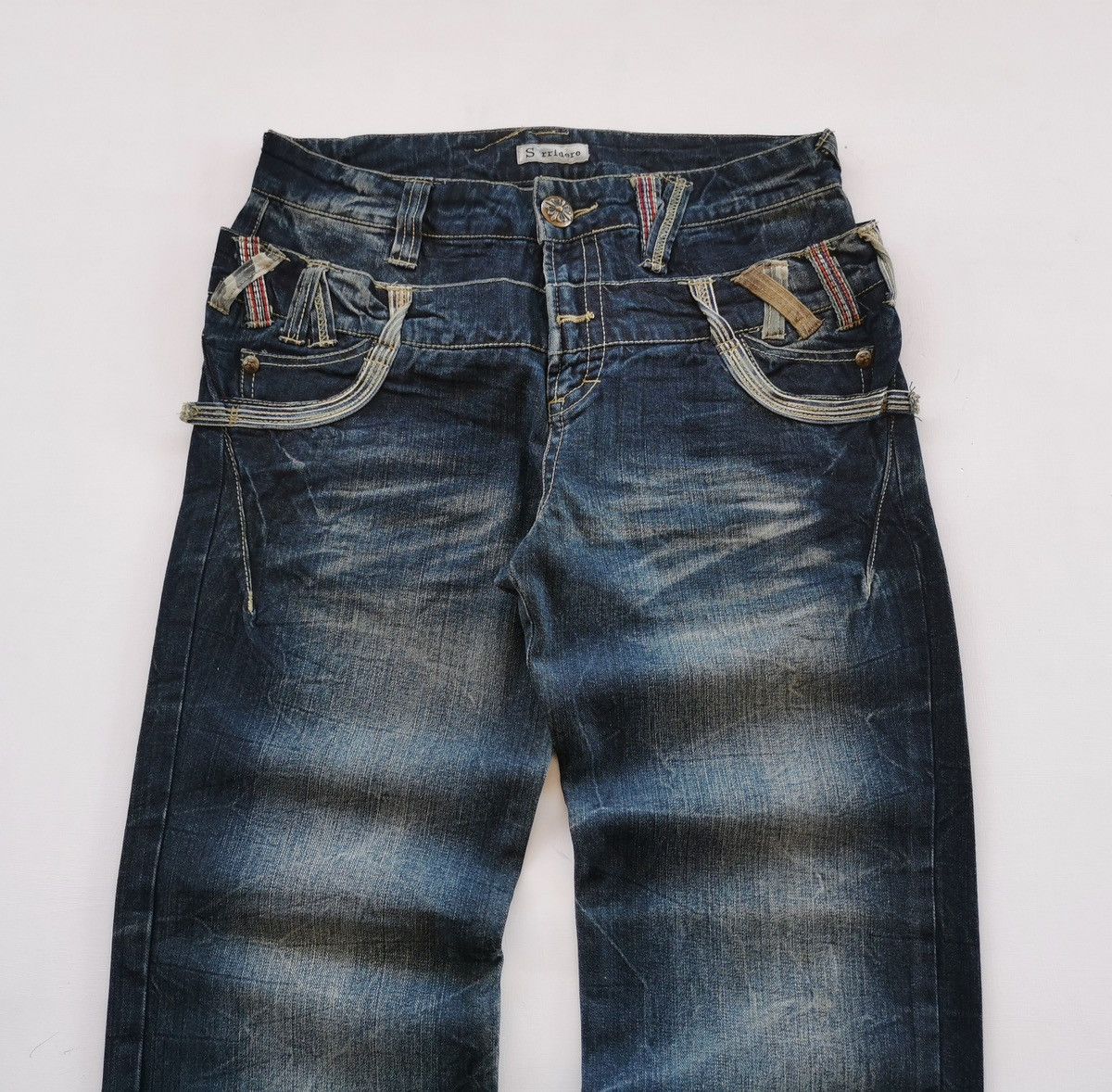 Kapital Sorridere Japan Double Waist Denim Jeans Size US 32 / EU 48 - 7 Thumbnail