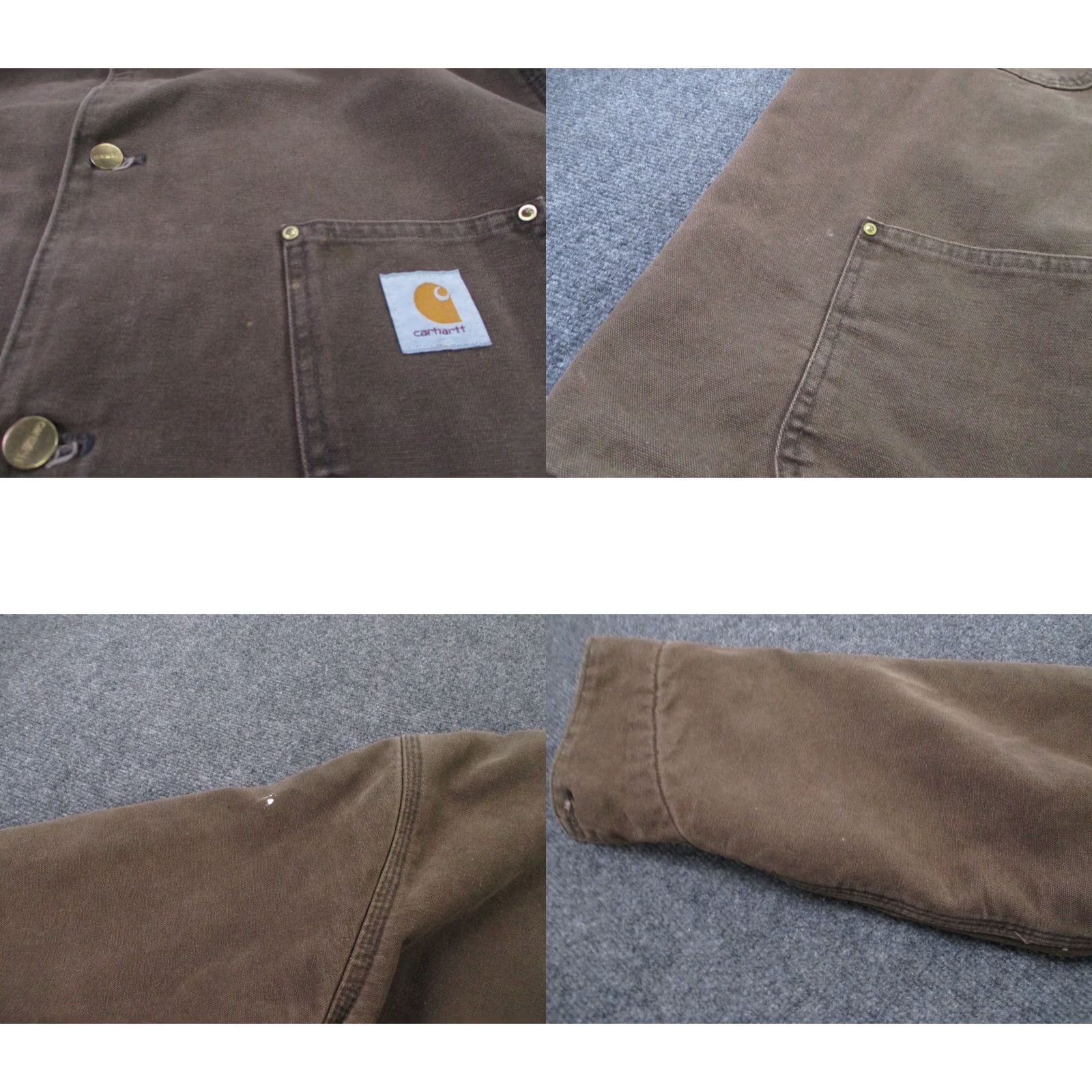 Carhartt VINTAGE Carhartt Jacket Mens XLT Brown Cotton Canvas Lined Acrylic Wind-Resistant Pockets Work Coat Size US XL / EU 56 / 4 - 8 Thumbnail