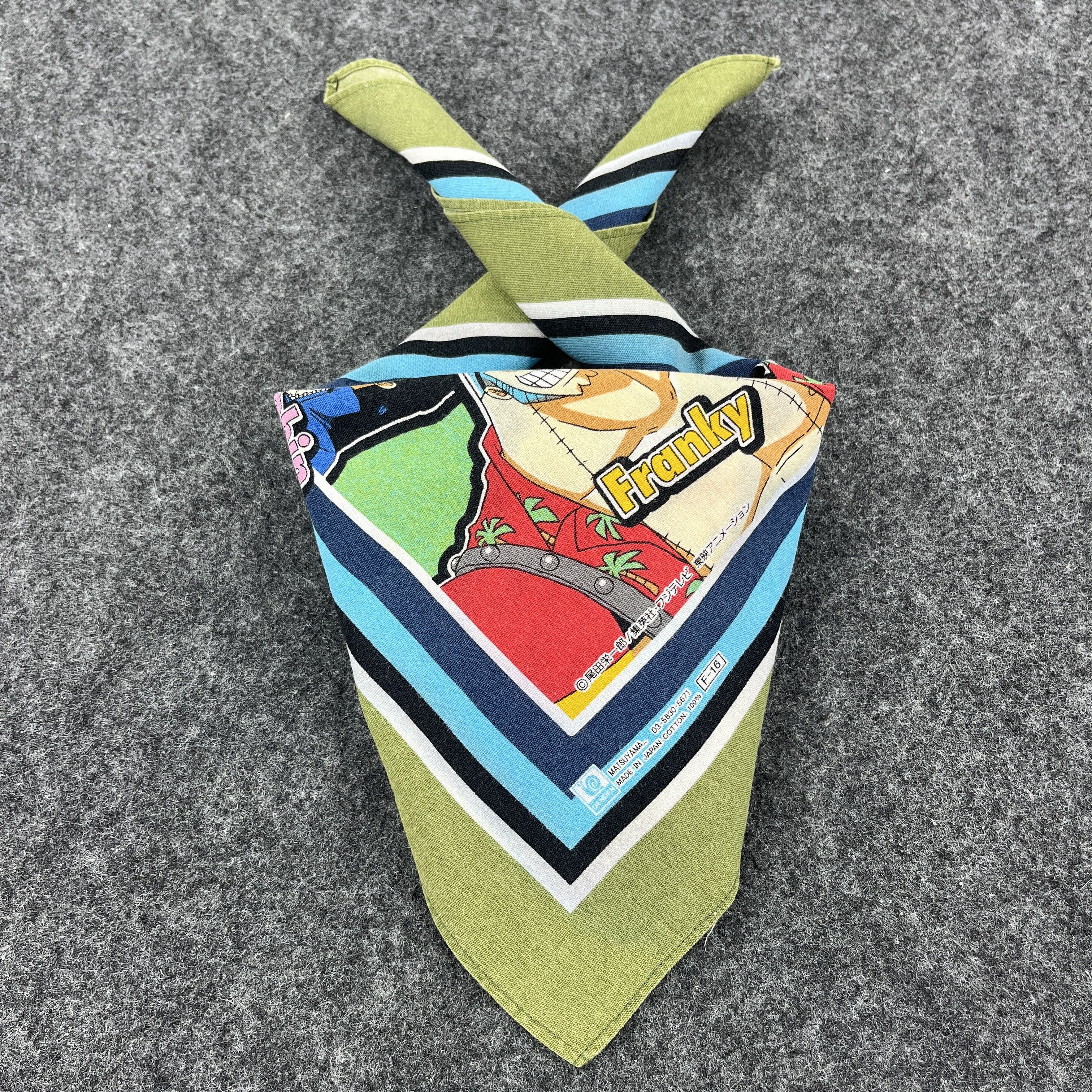Anime × One Piece × Vintage One Piece Handkerchief / Bandana / Neckerchief B257 Size ONE SIZE - 1 Thumbnail
