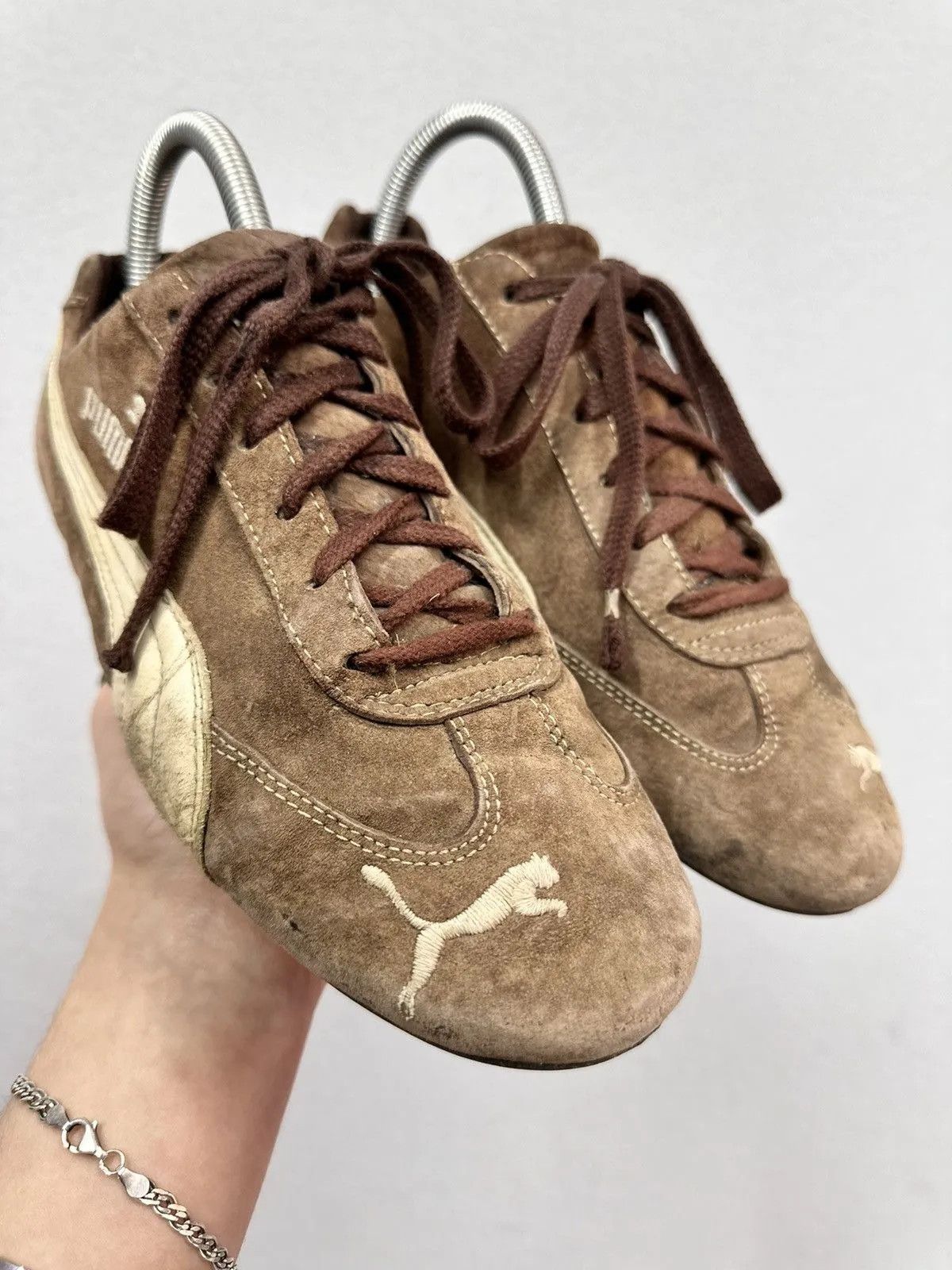 Vintage Vintage Puma Speed Cat brown Avantgarde Japan Style Y2k Size US 7 / EU 40 - 3 Thumbnail