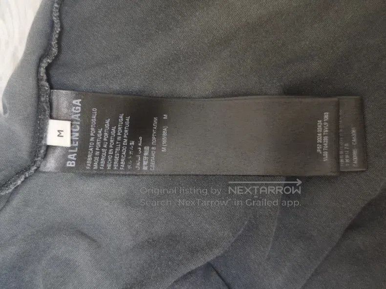 Balenciaga Balenciaga Gradient logo large destroyed distressed solid- Size US M / EU 48-50 / 2 - 4 Thumbnail