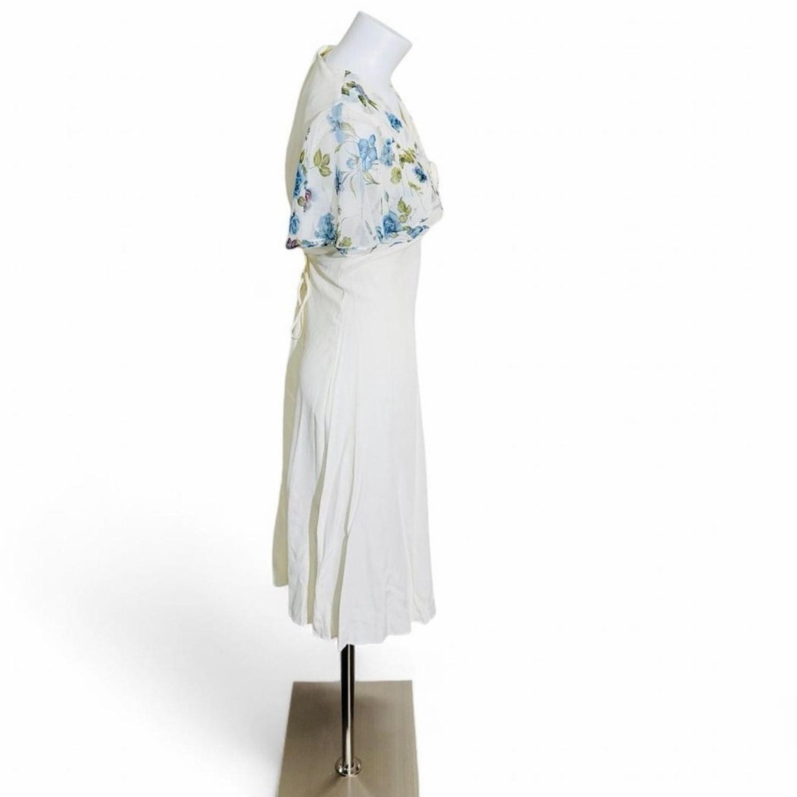 Other Vintage wedding midi dress blue ruffle Size S / US 4 / IT 40 - 13 Thumbnail