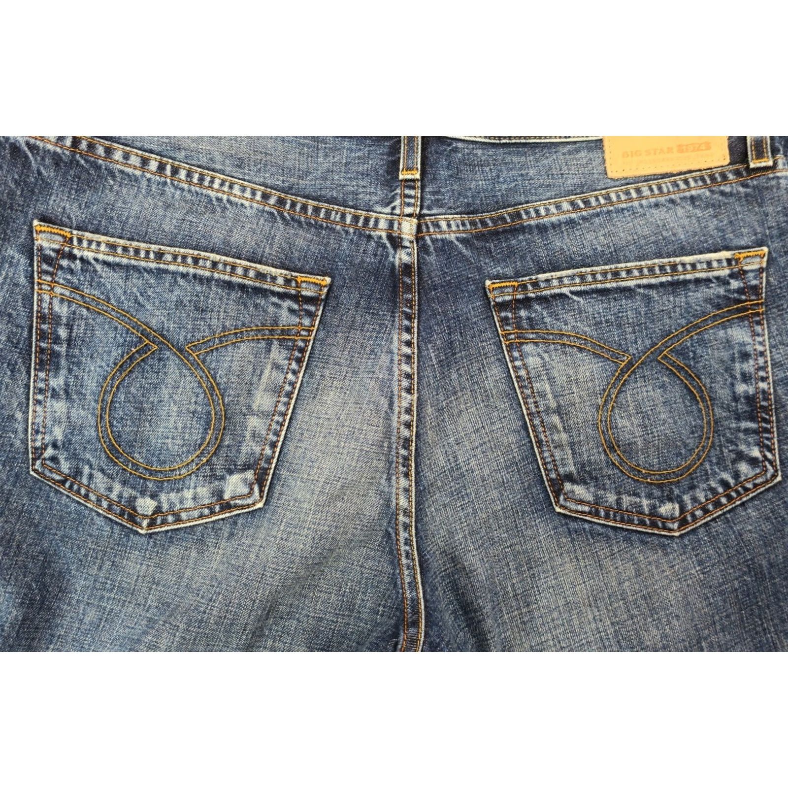 Vintage BIG STAR Jeans Union Regular Straight Medium Wash 32x32 Denim Men Distressed Stars 90s Style Vintage? No N/A Size US 32 / EU 48 - 7 Thumbnail