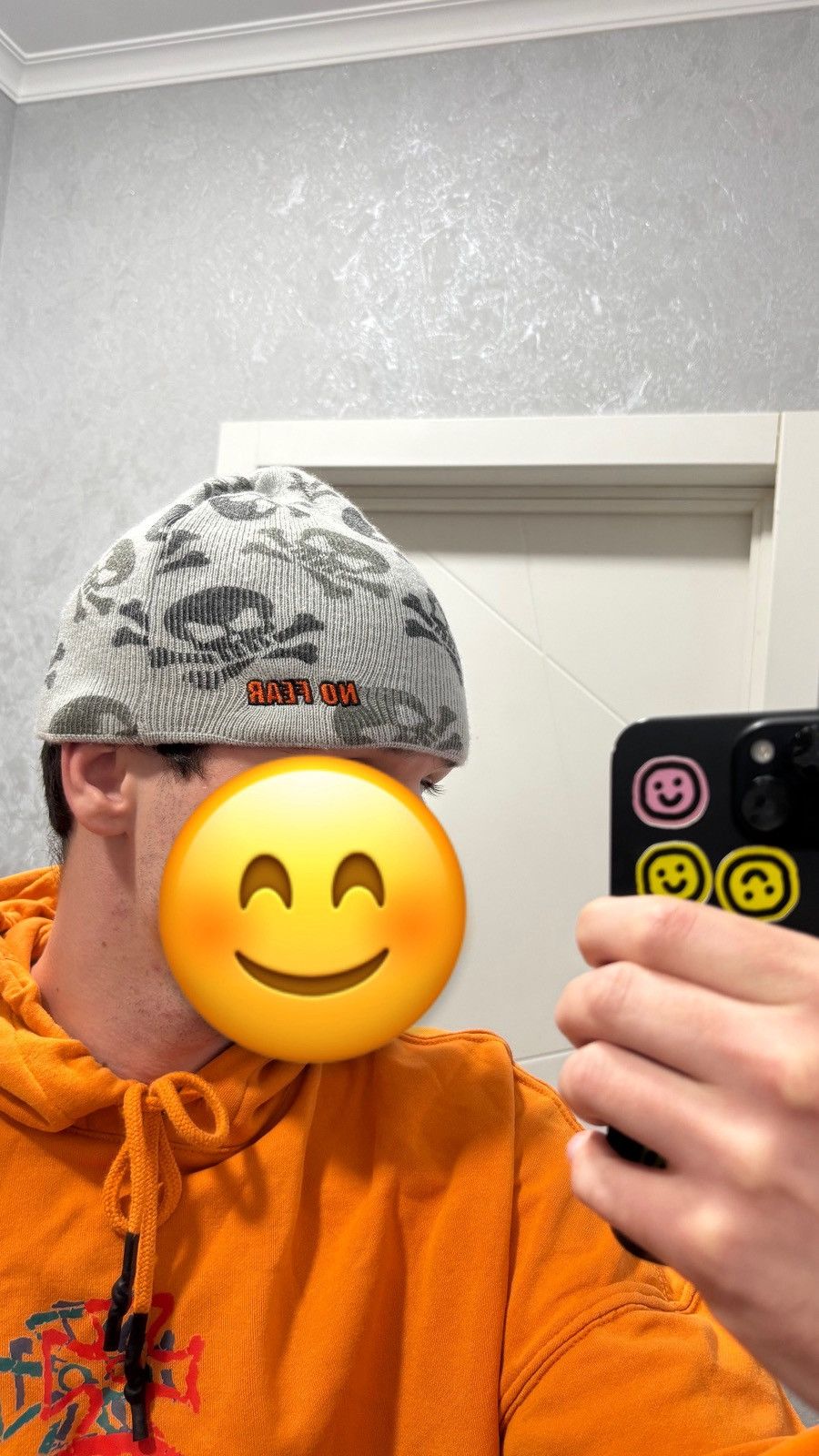 No Fear Vintage No Fear Beanie Hat Rap Skull All Over Printed Y2K Size ONE SIZE - 1 Thumbnail