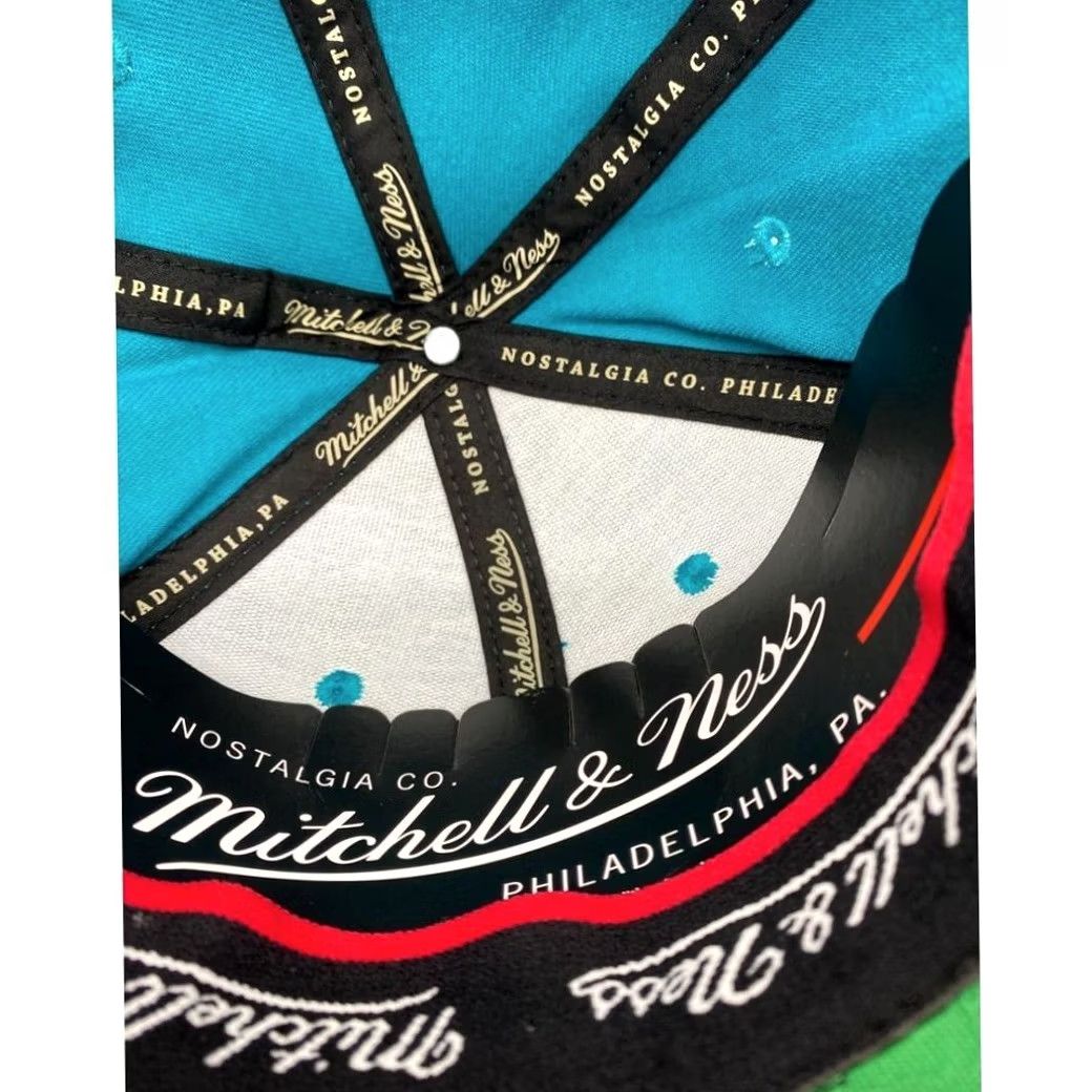 Mitchell & Ness Mitchell Ness Charlotte Hornets Teal Baseball Cap NBA Basketball Hat Unisex Adults Adjustable Twill Polyester Hat Cap Size ONE SIZE - 7 Thumbnail
