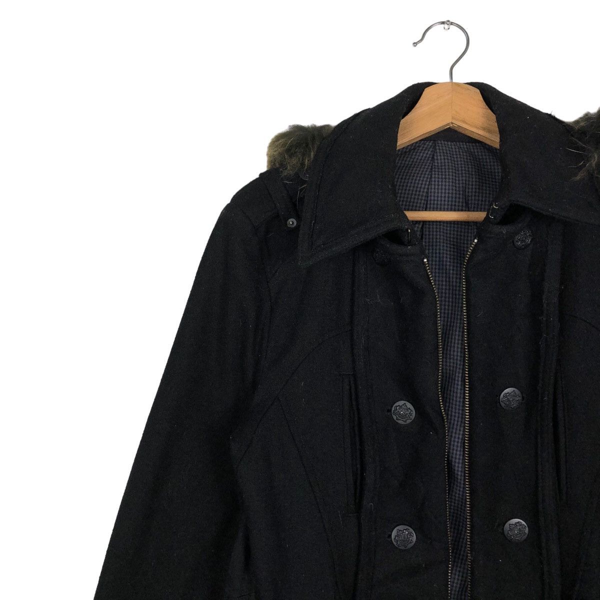 Japanese Brand 🔥BIKER JACKET DOUBLE LAYER PPFM JAPAN MINK FUR HOODIE Size US S / EU 44-46 / 1 - 7 Thumbnail