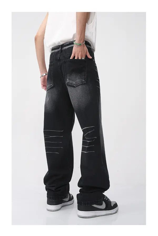Japanese Brand VIBE American street retro loose jeans y2k Size US 32 / EU 48 - 5 Thumbnail