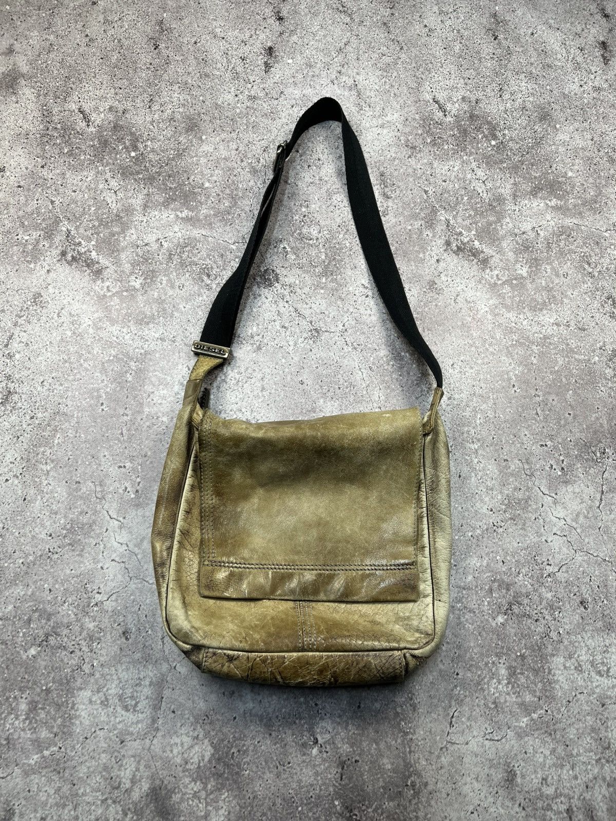 Diesel × Leather × Vintage Vintage DIESEL Leather Shoulder Bag 