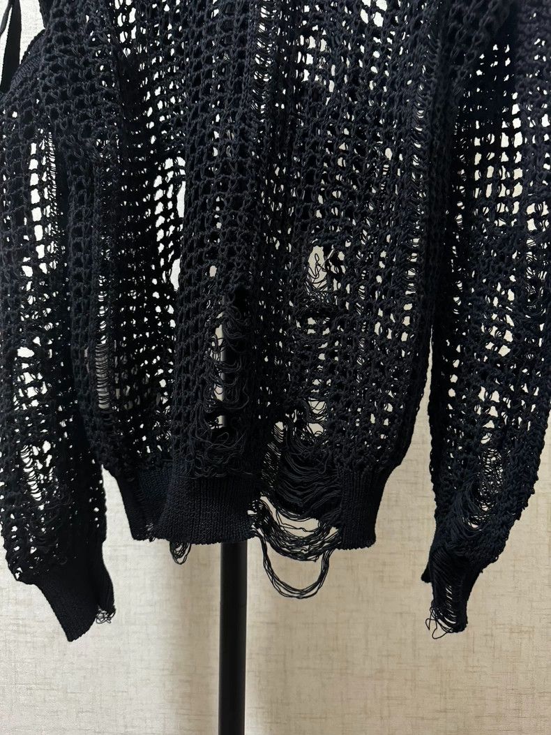 Comme des Garcons Comme Des Garcons Black Mesh Chain Blouse Size M / US 6-8 / IT 42-44 - 8 Thumbnail