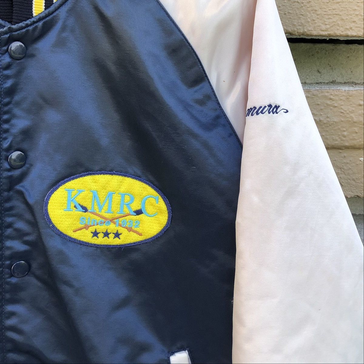 Vintage Vintage KMRC by Eightie’s Varsity Jacket Size US L / EU 52-54 / 3 - 3 Thumbnail