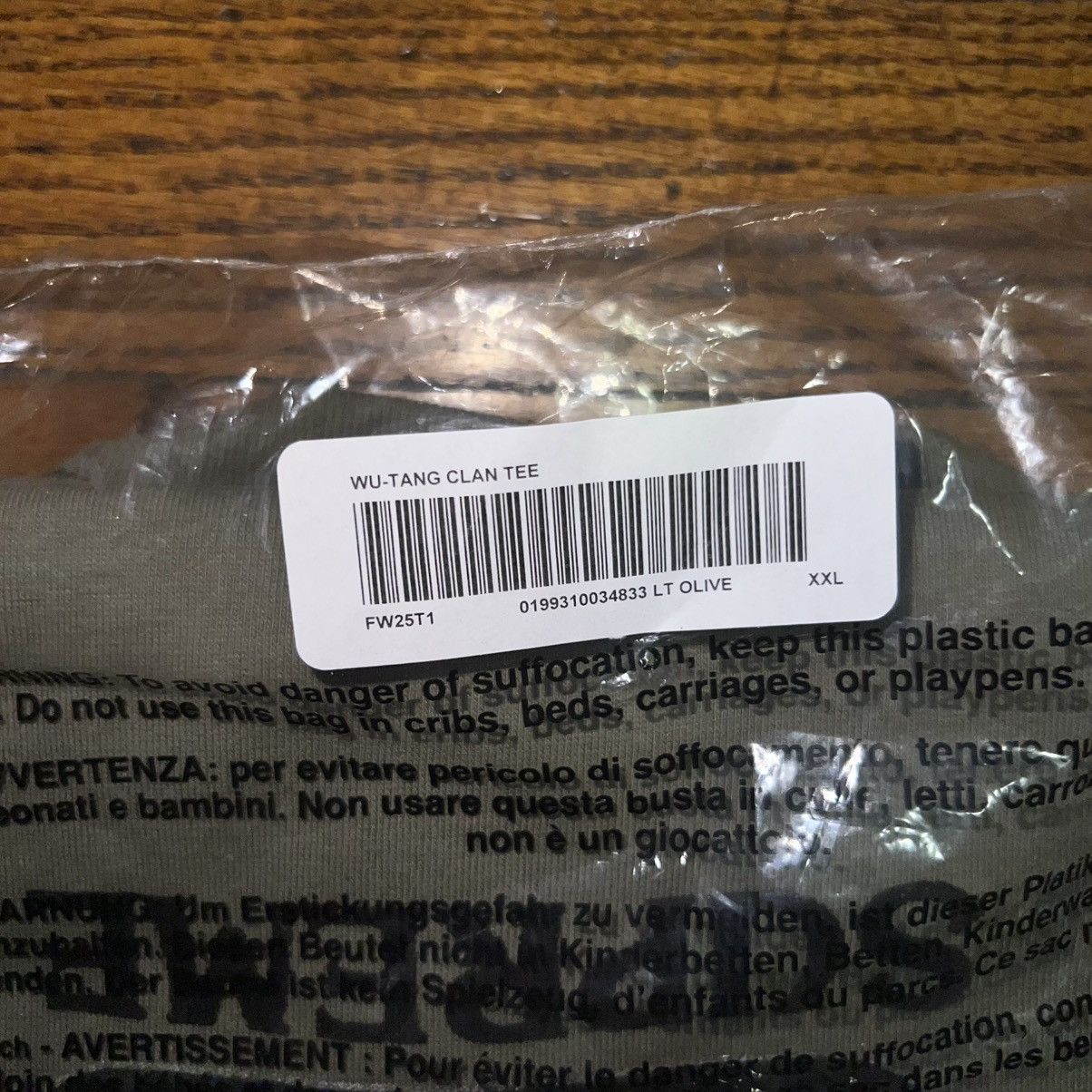 Supreme Supreme Wu Tang Clan Rza Tee Olive Size: XXL Size US XXL / EU 58 / 5 - 6 Thumbnail
