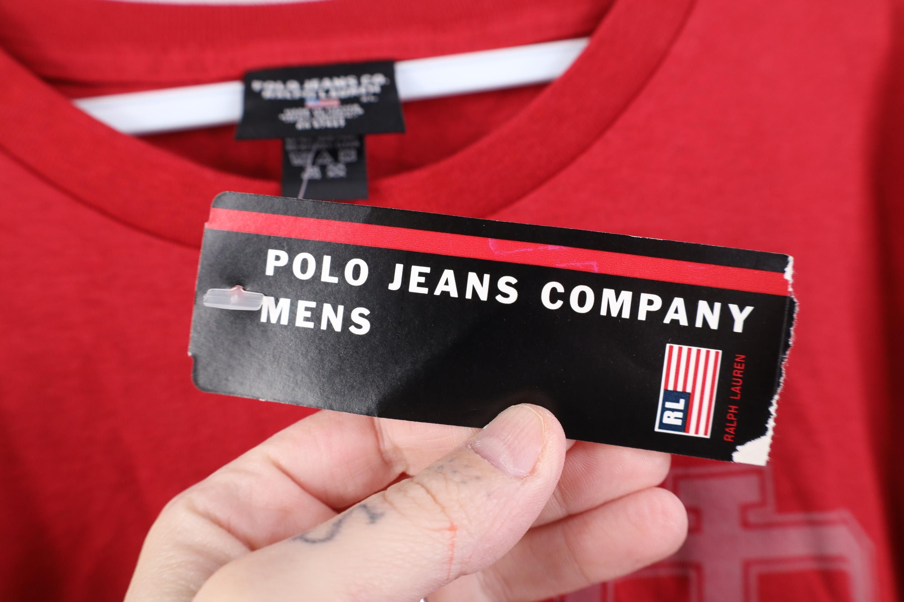 Polo Ralph Lauren Deadstock Vintage 90s Ralph Lauren USA Short Sleeve T-Shirt Size US XL / EU 56 / 4 - 6 Thumbnail