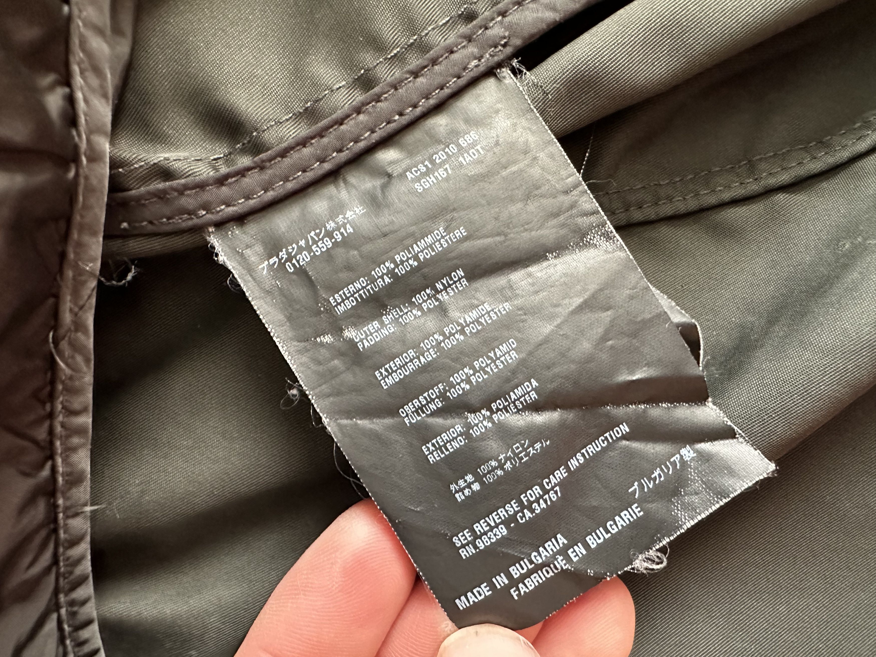 Prada Prada Black Tab Dark Green Jacket with Lining Size US L / EU 52-54 / 3 - 16 Thumbnail