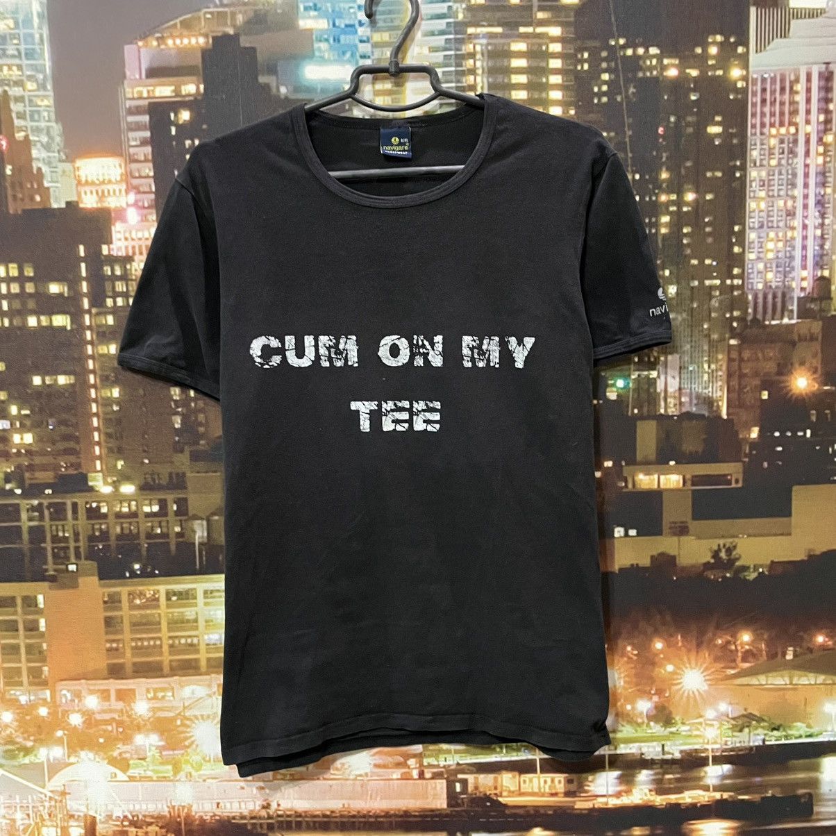 VINTAGE 90S CUM ON MY TEE FUNNY BAND ROCK PORN STAR TEE Y2K