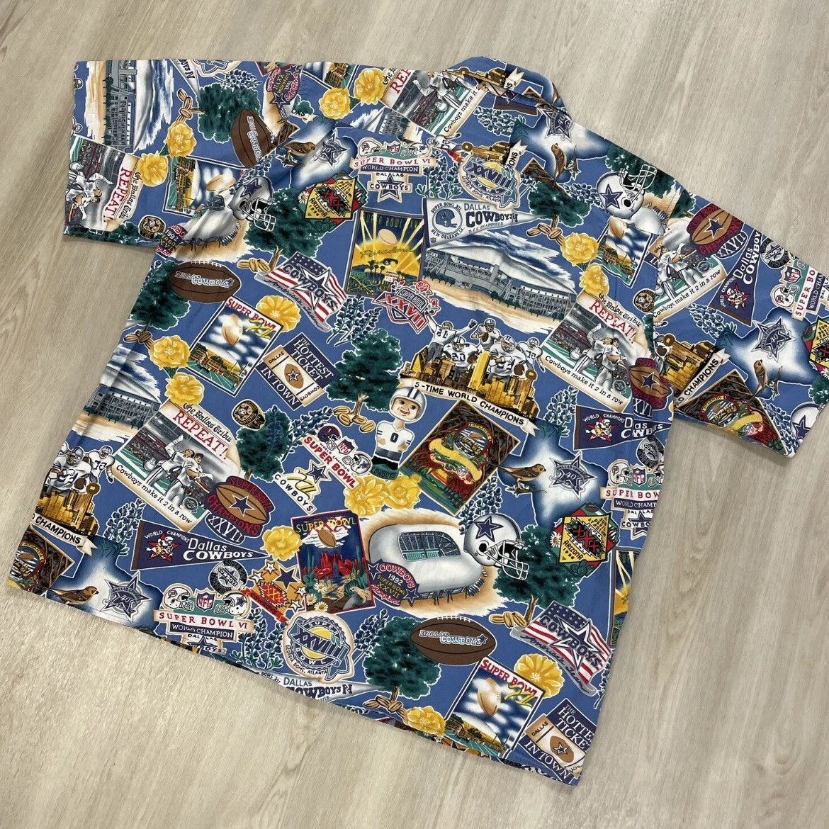 Reyn Spooner Vintage Reyn Spooner NFL Dallas Cowboys Hawaiian Sz XL Size US XL / EU 56 / 4 - 3 Thumbnail