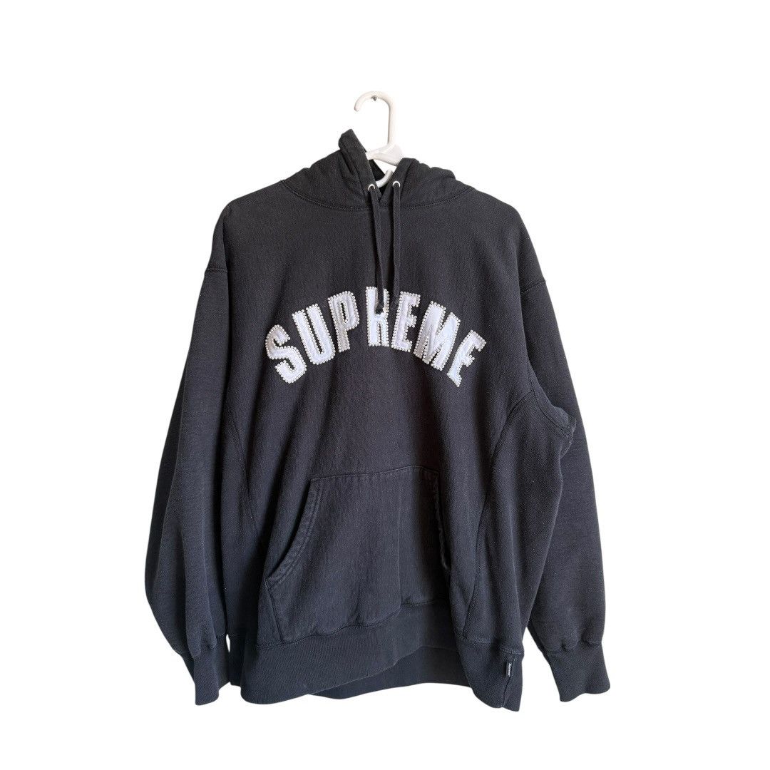 Champion × Supreme Supreme x Champion Hooded Sweatshirt Black