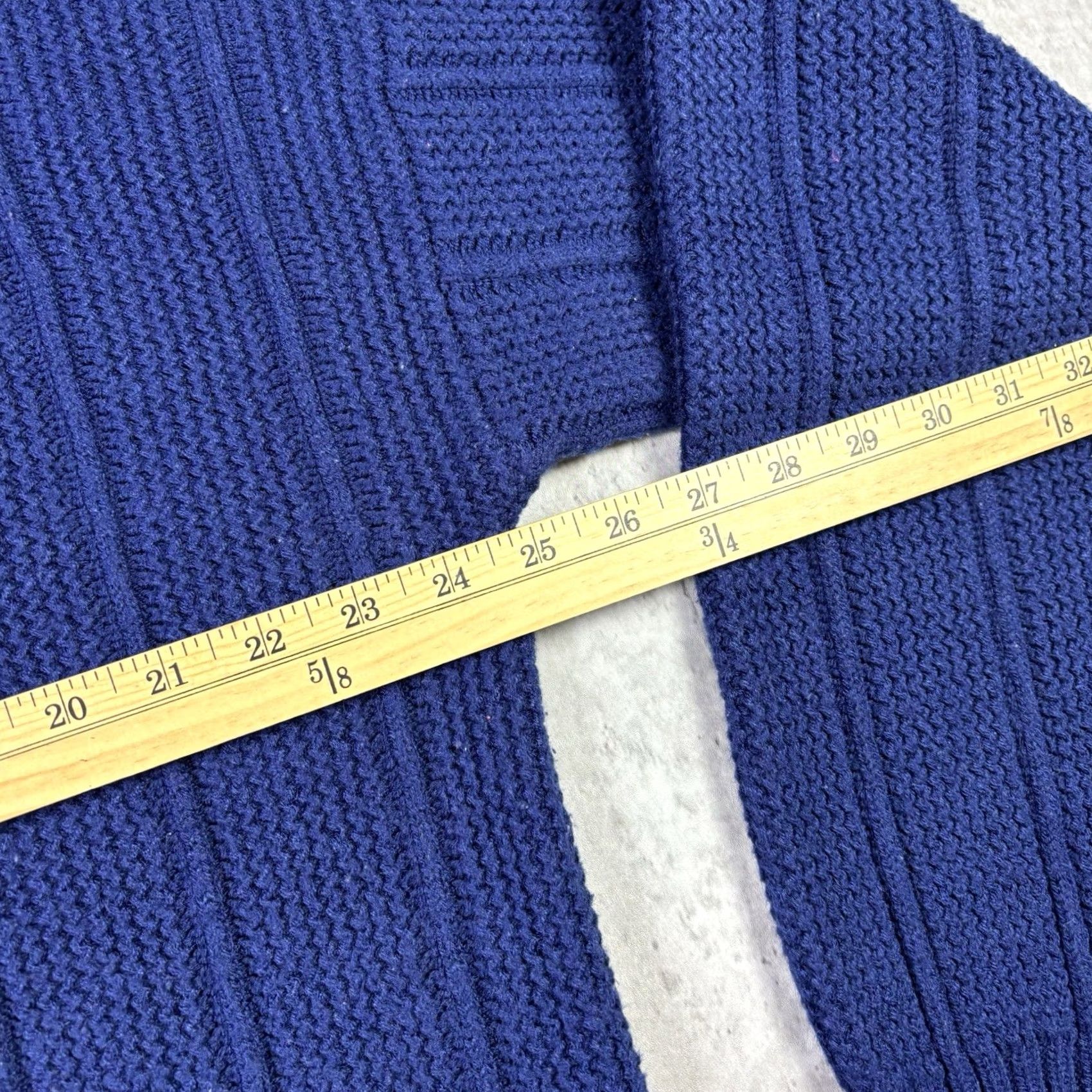 Vintage VINTAGE 90s Chunky-Knit Blue Pullover Crewneck Sweater Adult XL 100% Acrylic Size US XL / EU 56 / 4 - 7 Thumbnail