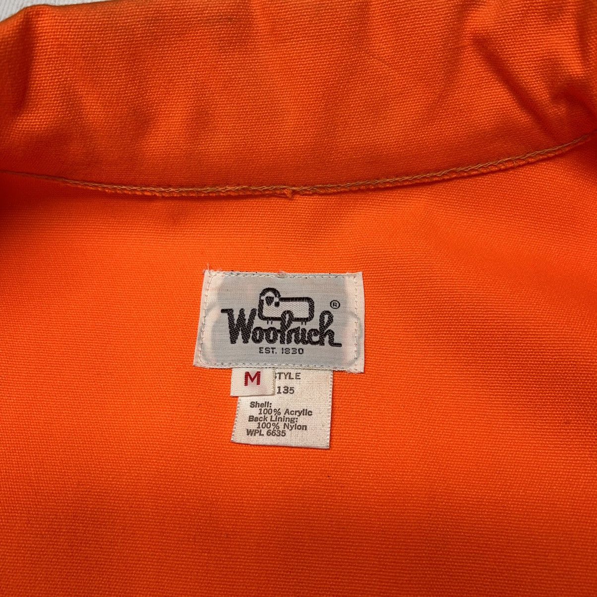 Vintage × Woolrich Woolen Mills VTG Woolrich Jacket Orange Blaze Hunting Zip Workwear 90s Size US M / EU 48-50 / 2 - 16 Thumbnail