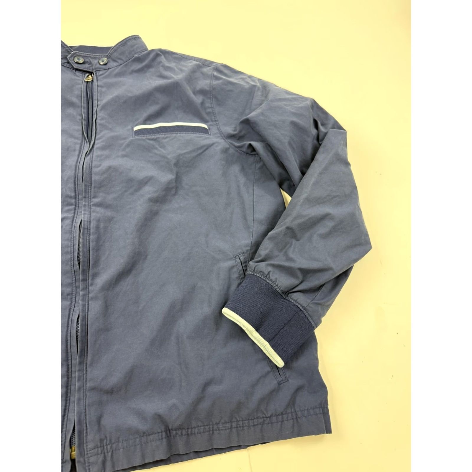 Gap Gap Mens Blue Band Collar Jacket Windbreaker L Lightweight Full Zip Pockets XL? L Size US L / EU 52-54 / 3 - 5 Thumbnail