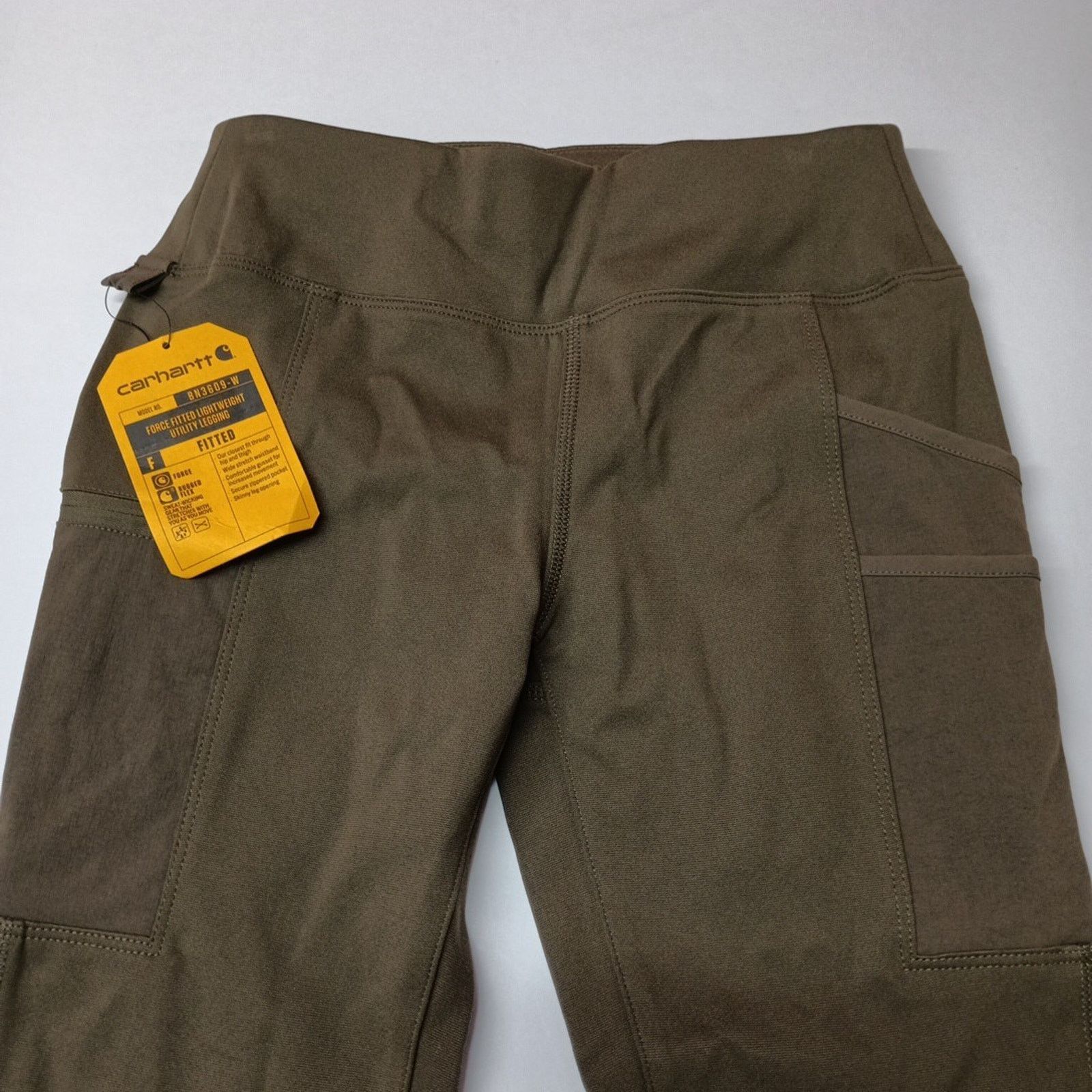 Carhartt Carhartt Womens XS Fitted Lightweight Utility Leggings Green Size 26" / US 2 / IT 38 - 3 Thumbnail