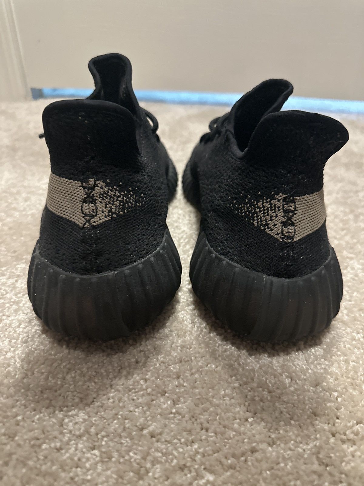 Adidas Adidas Yeezy Boost 350 V2 Core Black White Size US 12 / EU 45 - 3 Thumbnail