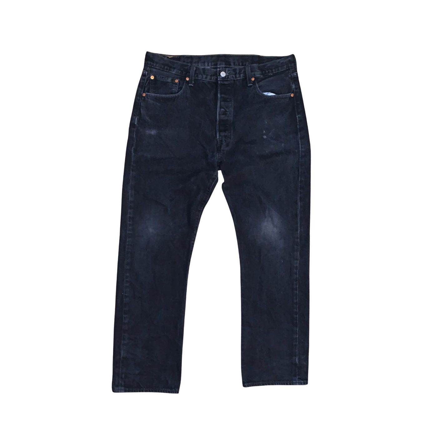 Levi’s 501 Button Fly Jeans Mens 38x32 Black CW0620