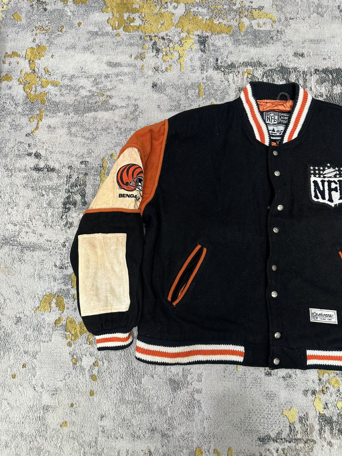 NFL Vintage 90s NFL Cincinnati Bengals Wool Varsity Jacket Size US XL / EU 56 / 4 - 5 Thumbnail