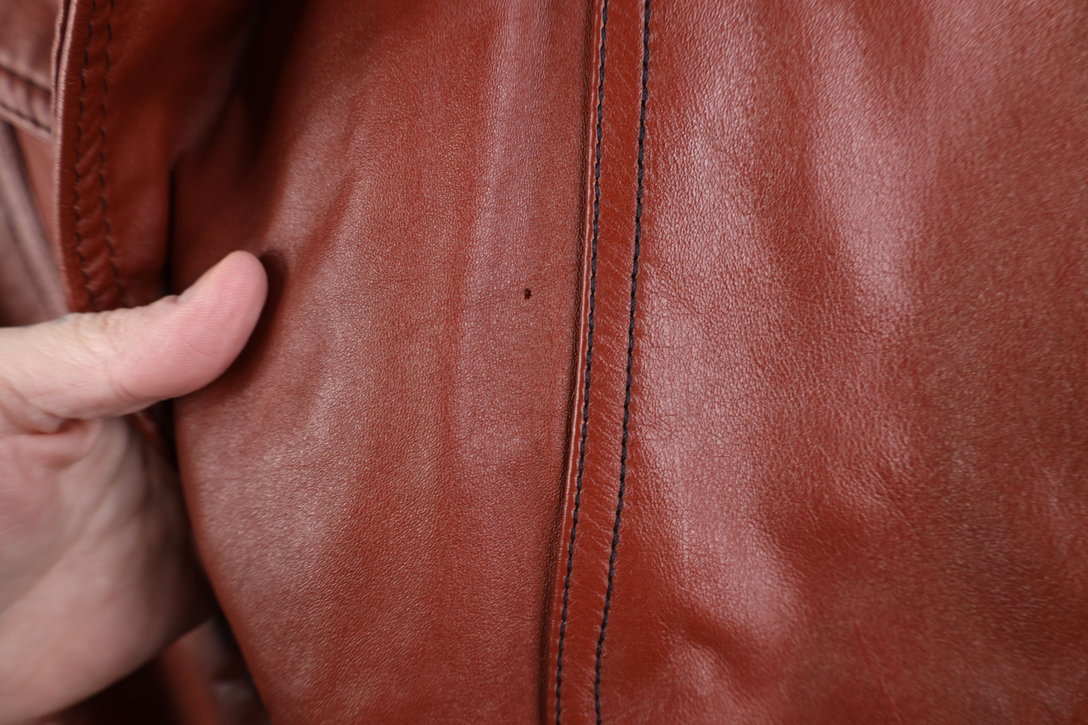 Vintage Vintage 70s Streetwear Fleece Lined Leather Western Jacket Size US XXL / EU 58 / 5 - 5 Thumbnail