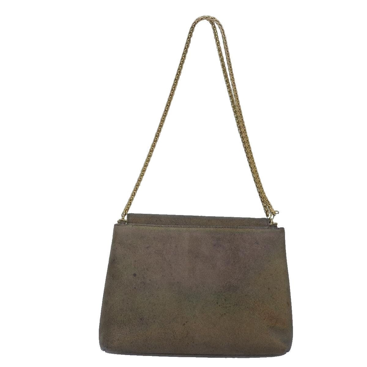 Chanel CHANEL Turn Lock Chain Hand Bag Suede Gold Tone CC Size ONE SIZE - 3 Thumbnail