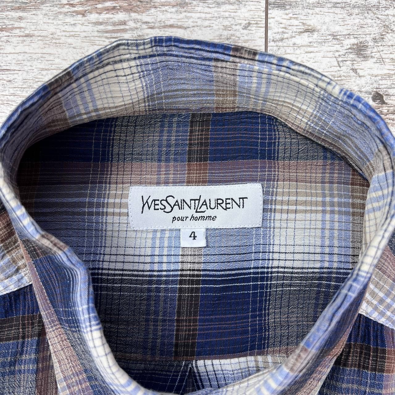 Yves Saint Laurent Vintage Yves Saint Laurent Man's Shirt Size 4 Size US XL / EU 56 / 4 - 5 Thumbnail