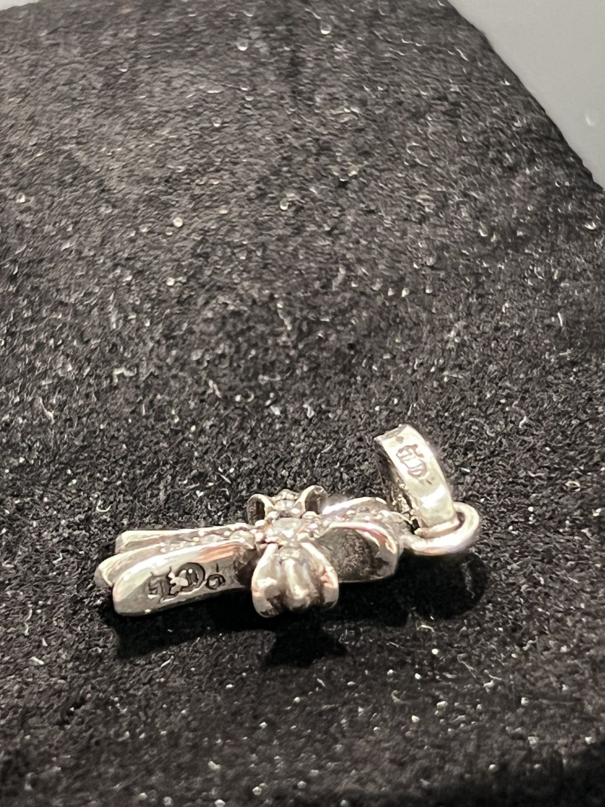 Chrome Hearts Chrome Hearts Diamond Paved Silver Baby Fat Size ONE SIZE - 4 Thumbnail