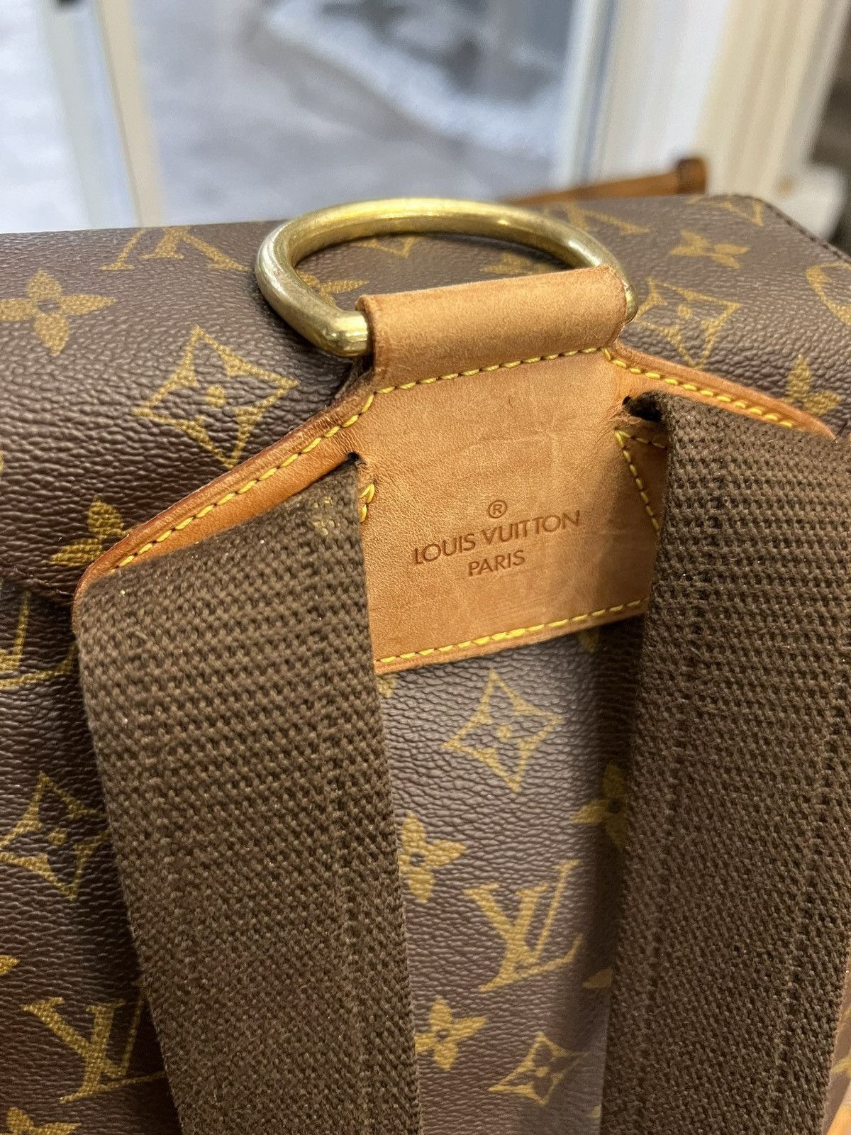 Louis Vuitton Louis Vuitton Montsouris GM Brown Canvas Backpack Size ONE SIZE - 6 Thumbnail