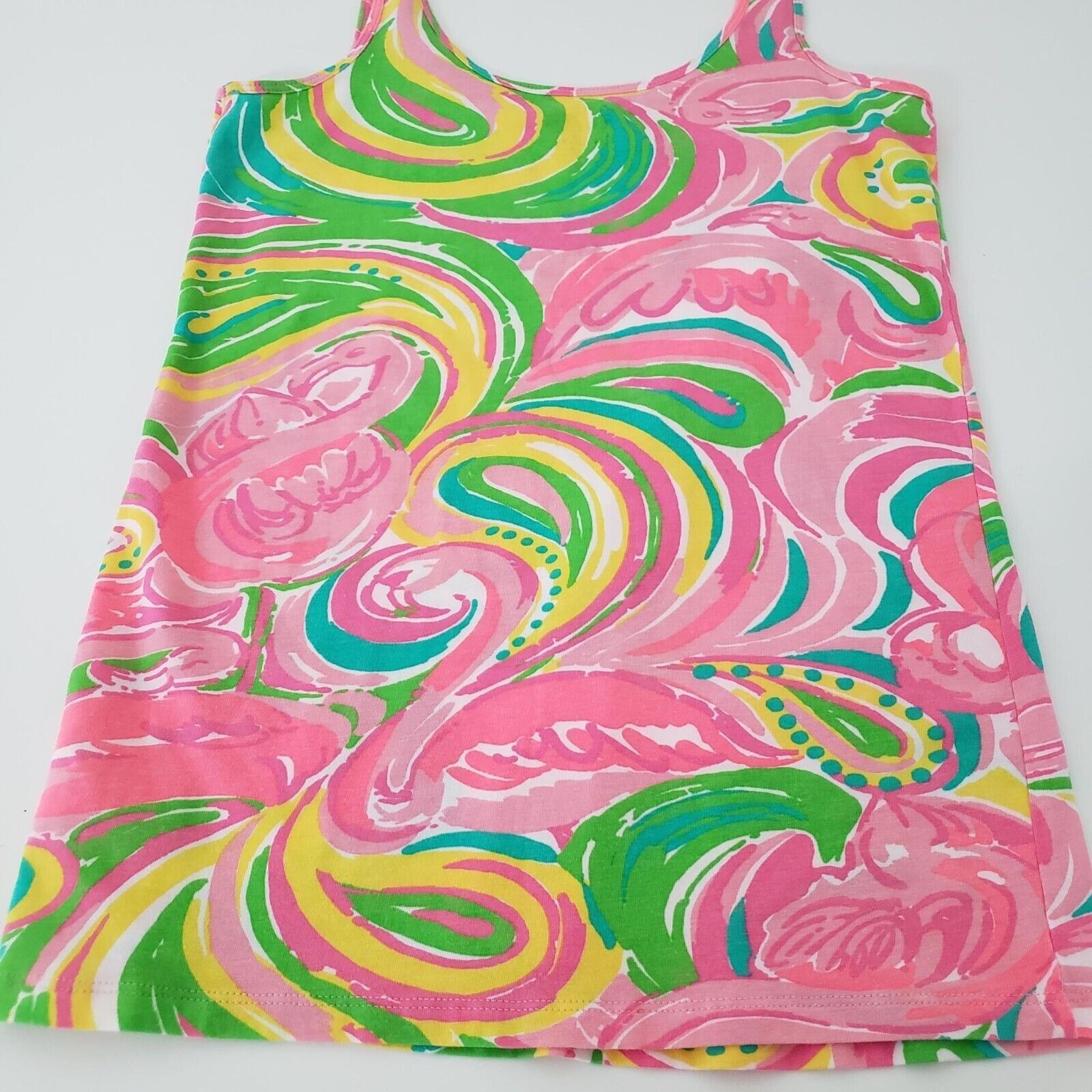 Lilly Pulitzer Lilly Pulitzer Flamingo Tabbie Tank Womens Size Small Cotton Size S / US 4 / IT 40 - 6 Thumbnail