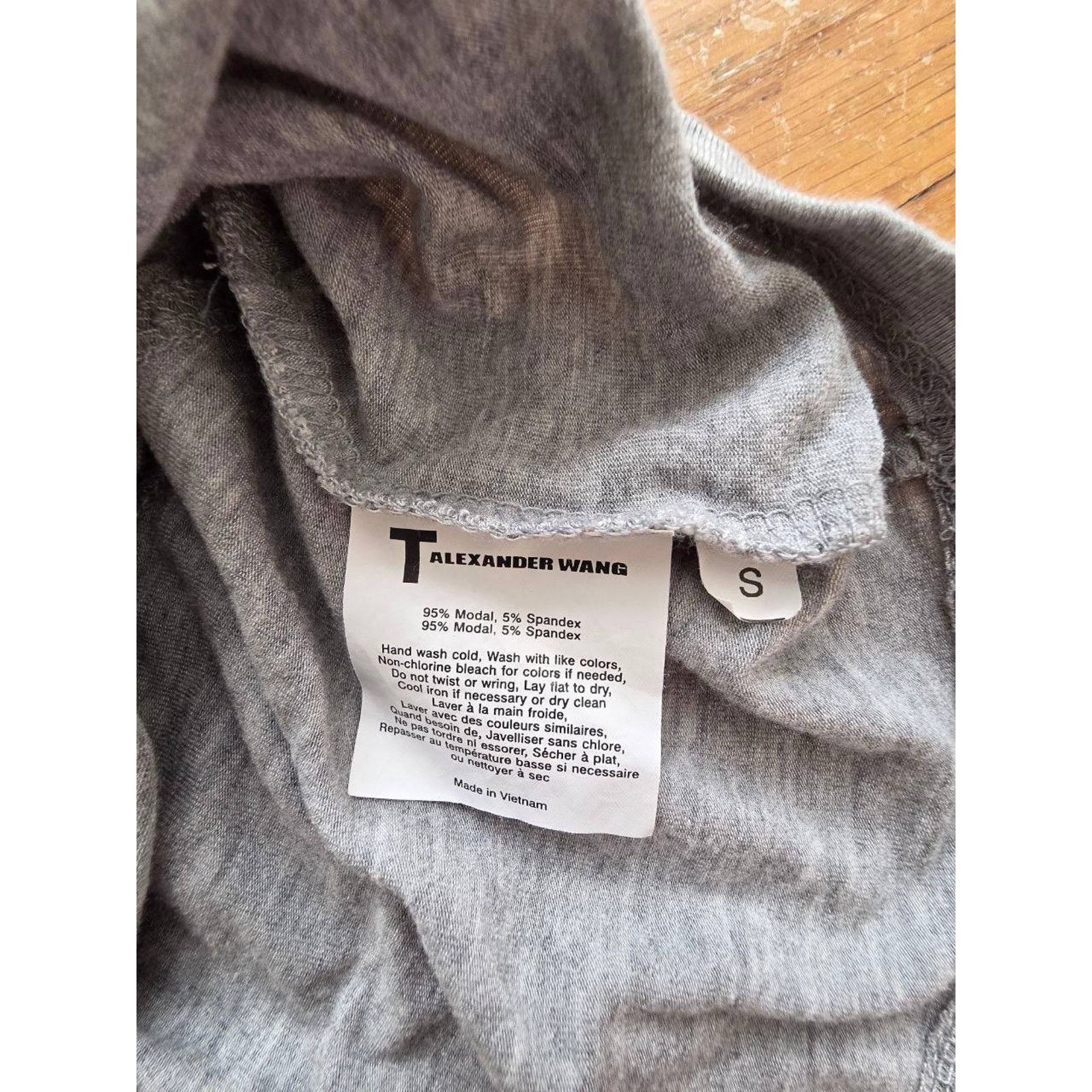Alexander Wang Alexander Wang Grey Jersey Short Sleeve Dress Size S A001013 Size S / US 4 / IT 40 - 5 Thumbnail